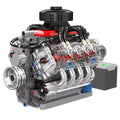 V8 Engine Motor Engineering Model Serves As Excellent Block Education