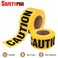 SafetyPro 2Pack Caution Tape Roll 3 in X 1000 ft Yellow Warning Safety Tape Roll