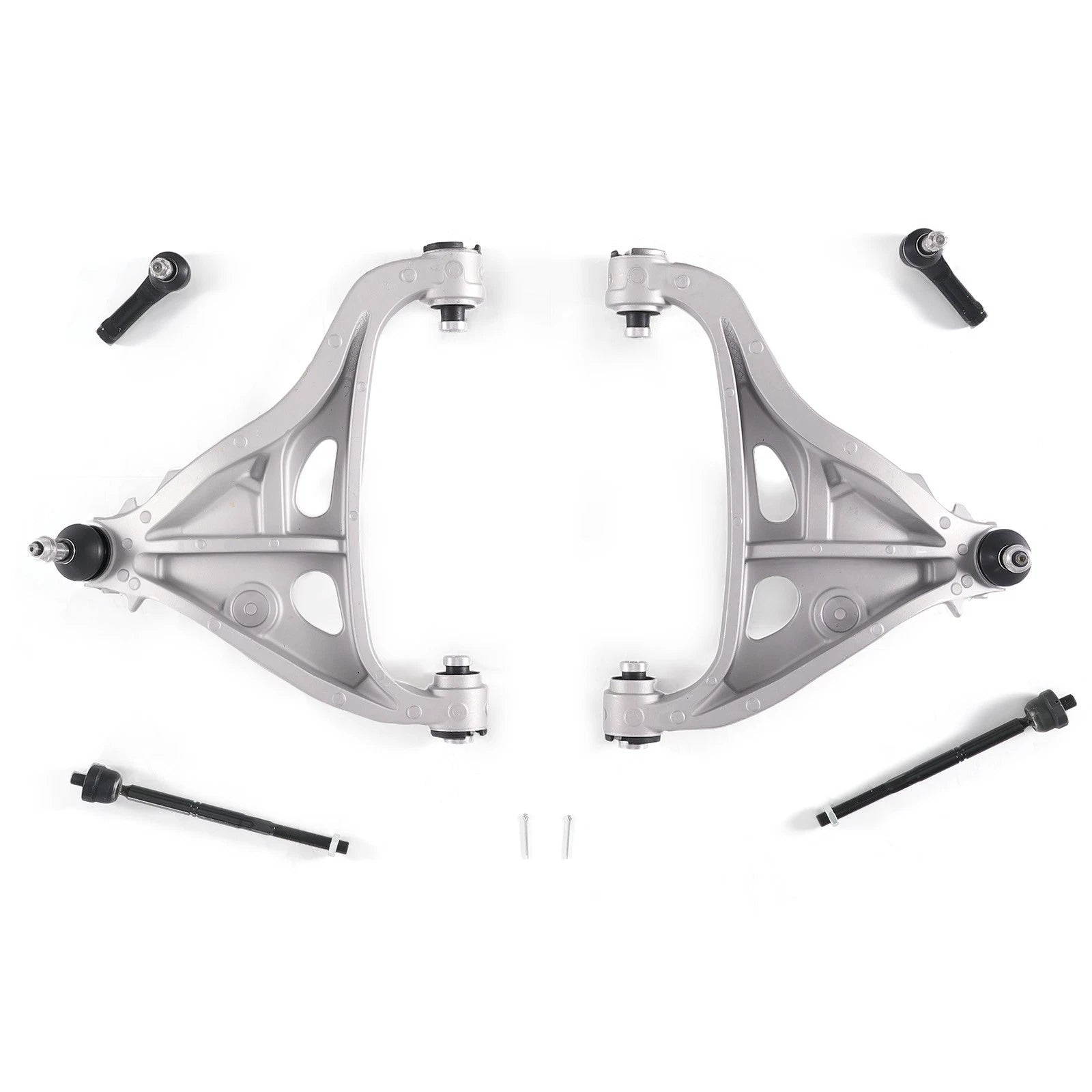 Front Lower Control Arms +Bushings Inner Outer Tie Rods for Ford F-150 2004-2008
