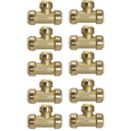 XFITTING 3/4" PVC Tee, 10 Pack