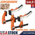Jorgensen 4" Bar Clamp Set 2 Pack Bar Clamp Quick Release Gear Clamp 600lbs Load