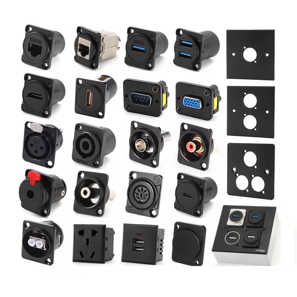 Panel Mount Connector D Type USB3.0/2.0 HDMI