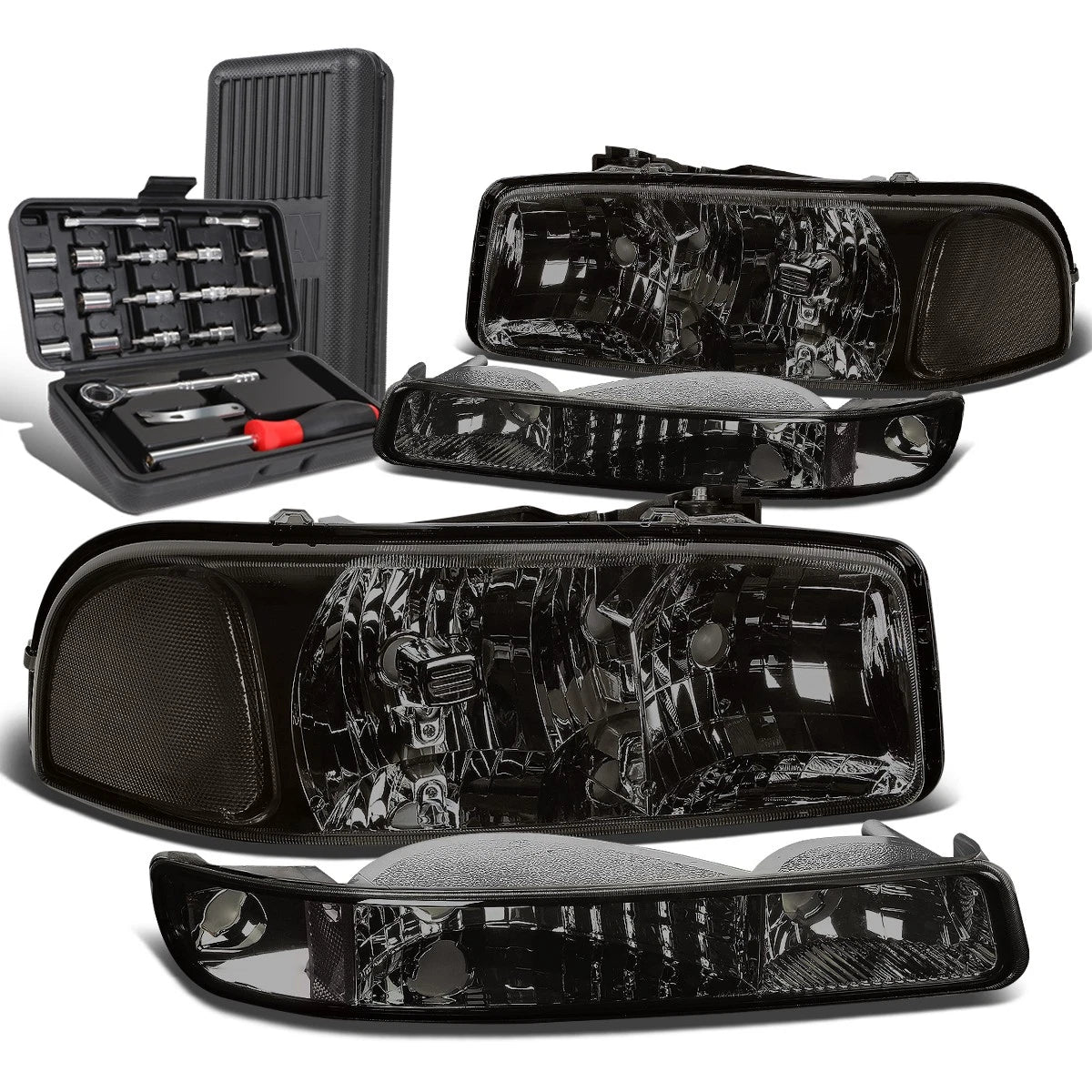 For 1999-2007 Gmc Sierra Smoked Clear Signal | Built Supply Co