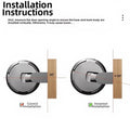 Metal Height Adjustable Door Stopper Windproof For Bedroom Living Room