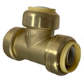 XFITTING 1" Push Fit Tee Fitting, Lead Free Brass