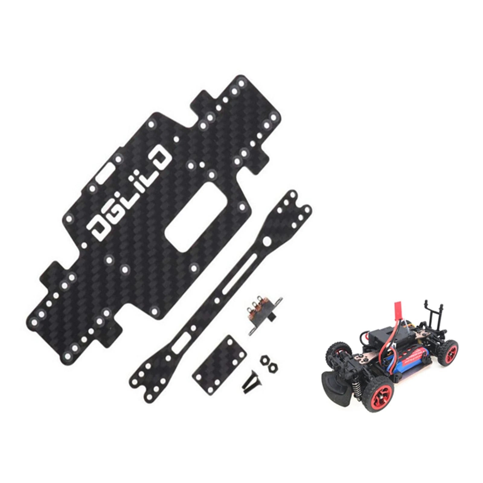 1/28 Rc Car Carbon Fiber Chassis For Wltoys K969 K989 P929 Upgrade