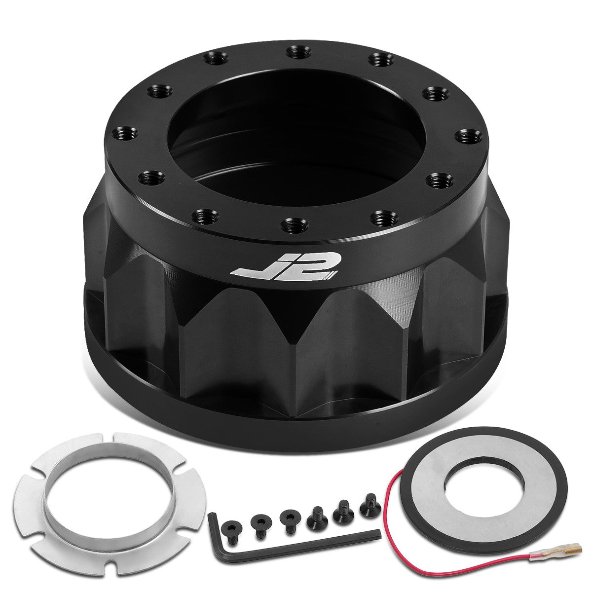 J2 for 1988-1993 Honda Civic 2" 6-Bolt Aluminum Steering Wheel Hub