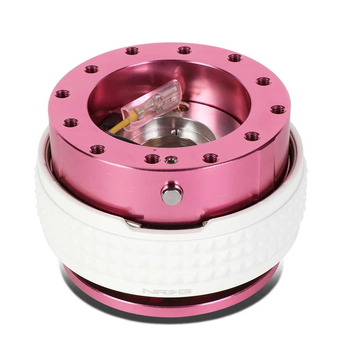 Nrg Aluminum Steering Wheel Quick Release Adapter Gen 2.1 Pink/glow