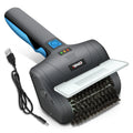 8V Li-ion Battery Rechargeable Blue Cordless Grill Clean Brush &