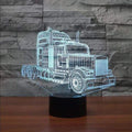 3d Illusion Table Lamp Truck Led Night Light For Bedroom Deco 7-color