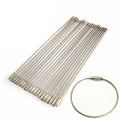 Stainless Steel Edc Aircraft Cable Wire Key Chain Ring Twist Screw