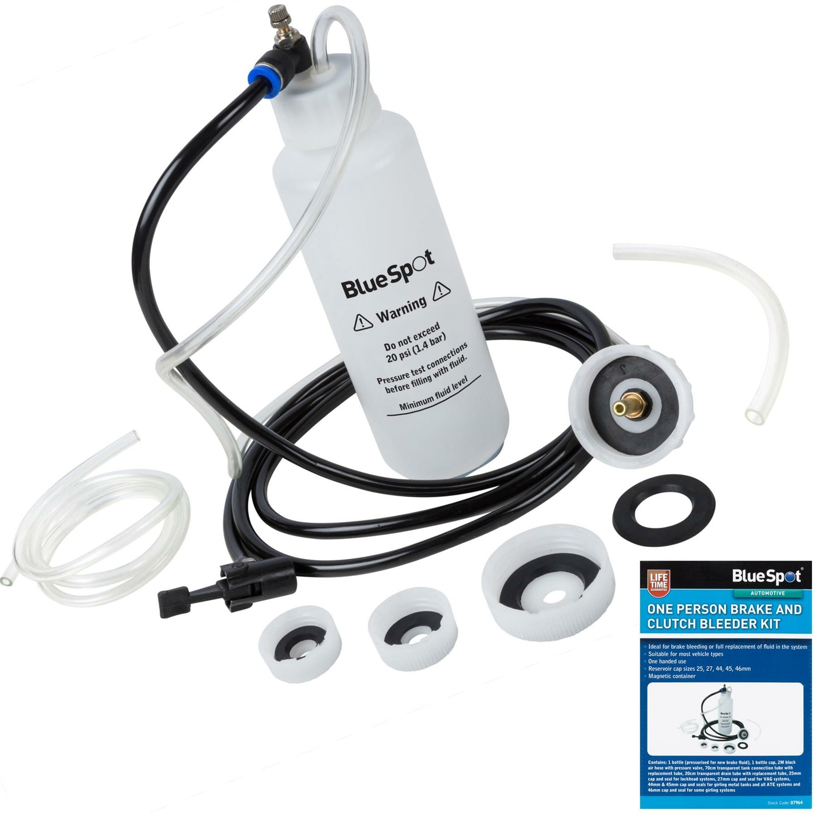 BlueSpot One Person Brake Clutch Vacuum Bleeder Pump by BlueSpot
