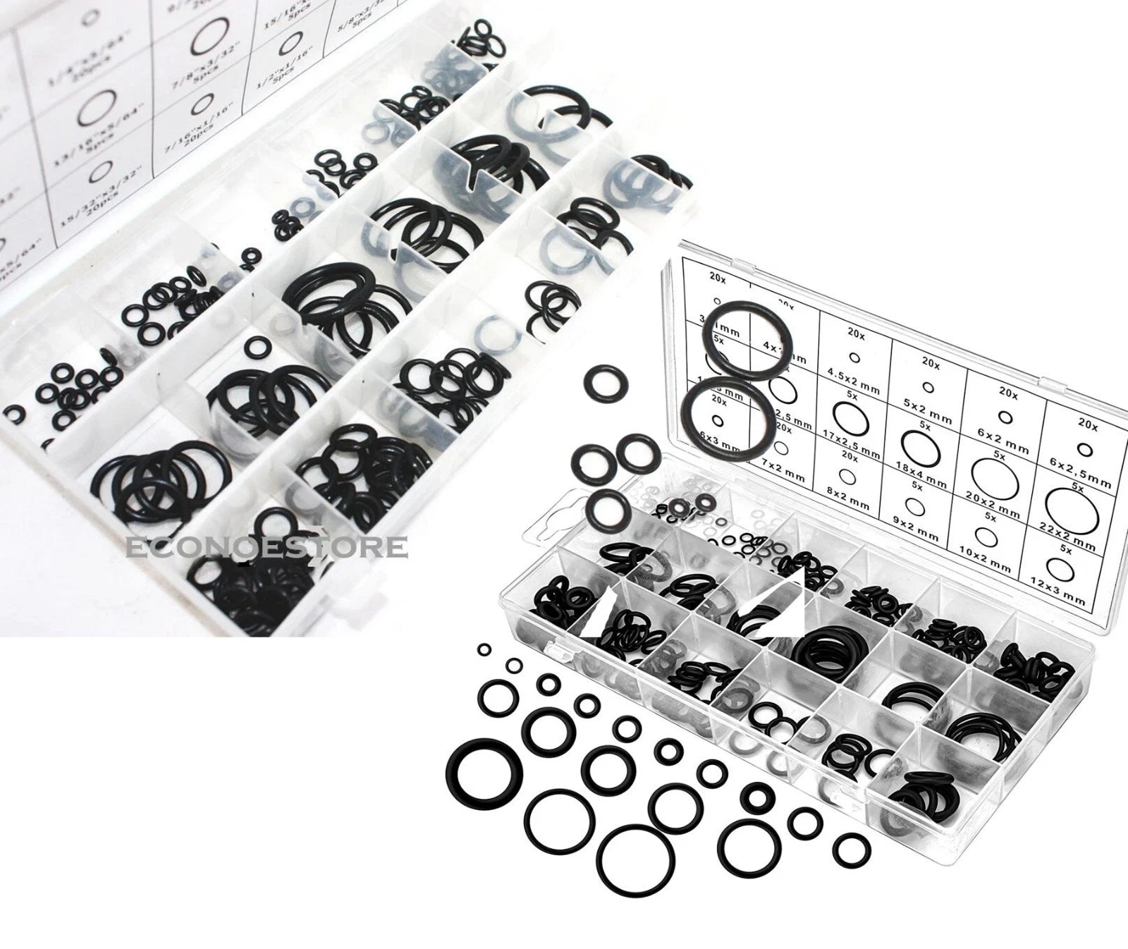 Nitrile Rubber O-ring Assortment Sae/metric Gasket Seal Air Hydraulic