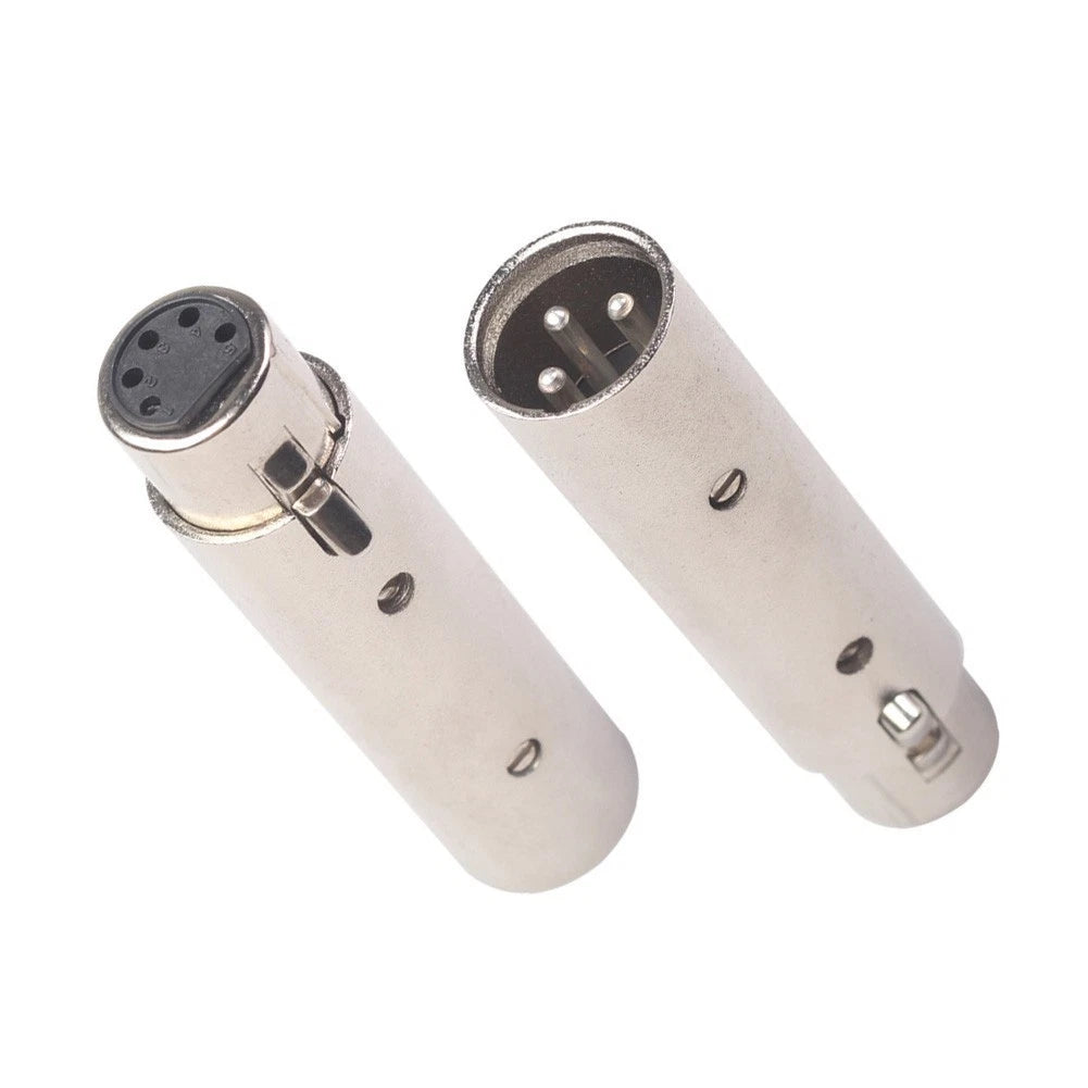 5 Pin To 3 Pin For Dmx Audio Adapter Metal Shell For Enhanced