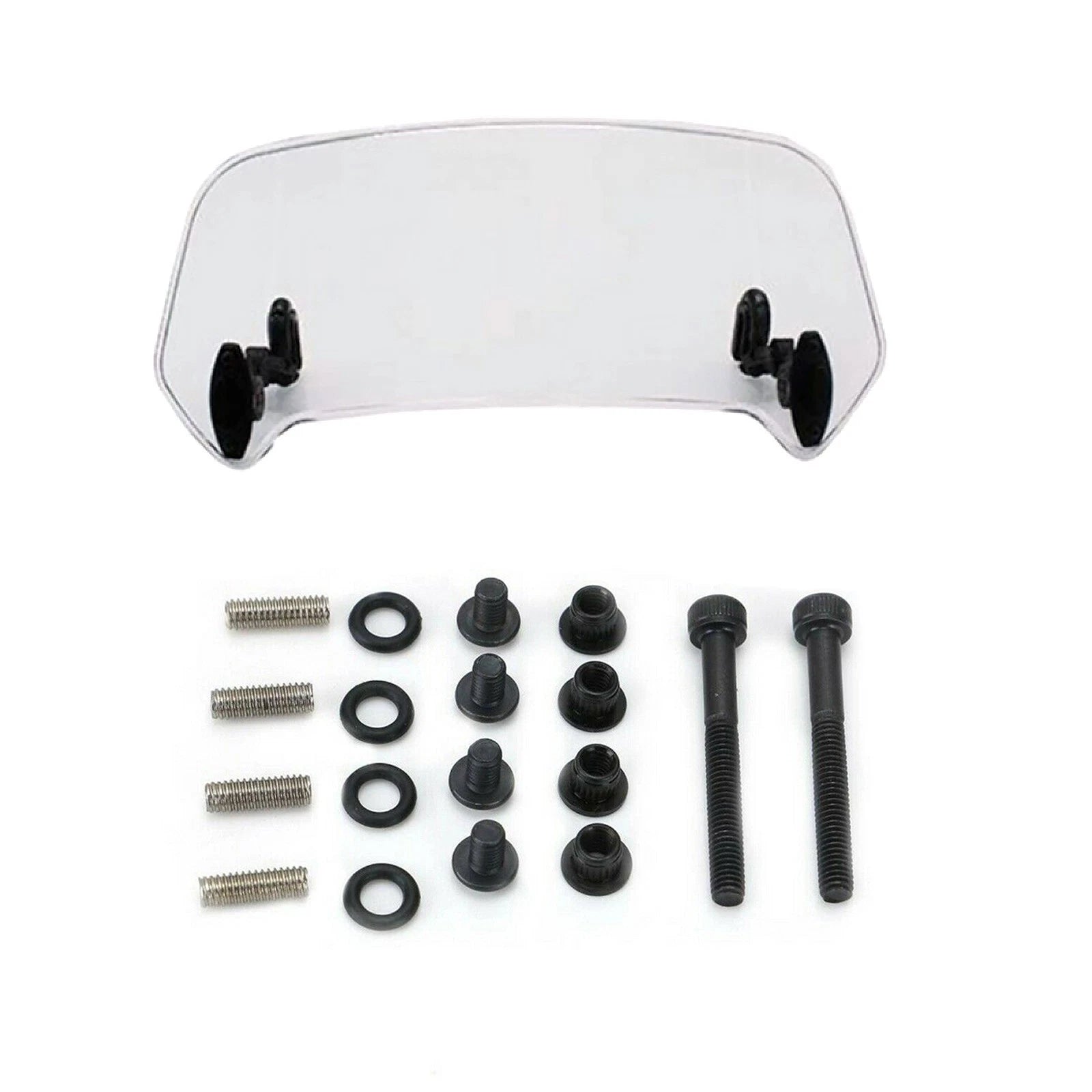 Motorcycle Adjustable Clip-on Clear Spoilr Deflector Extender