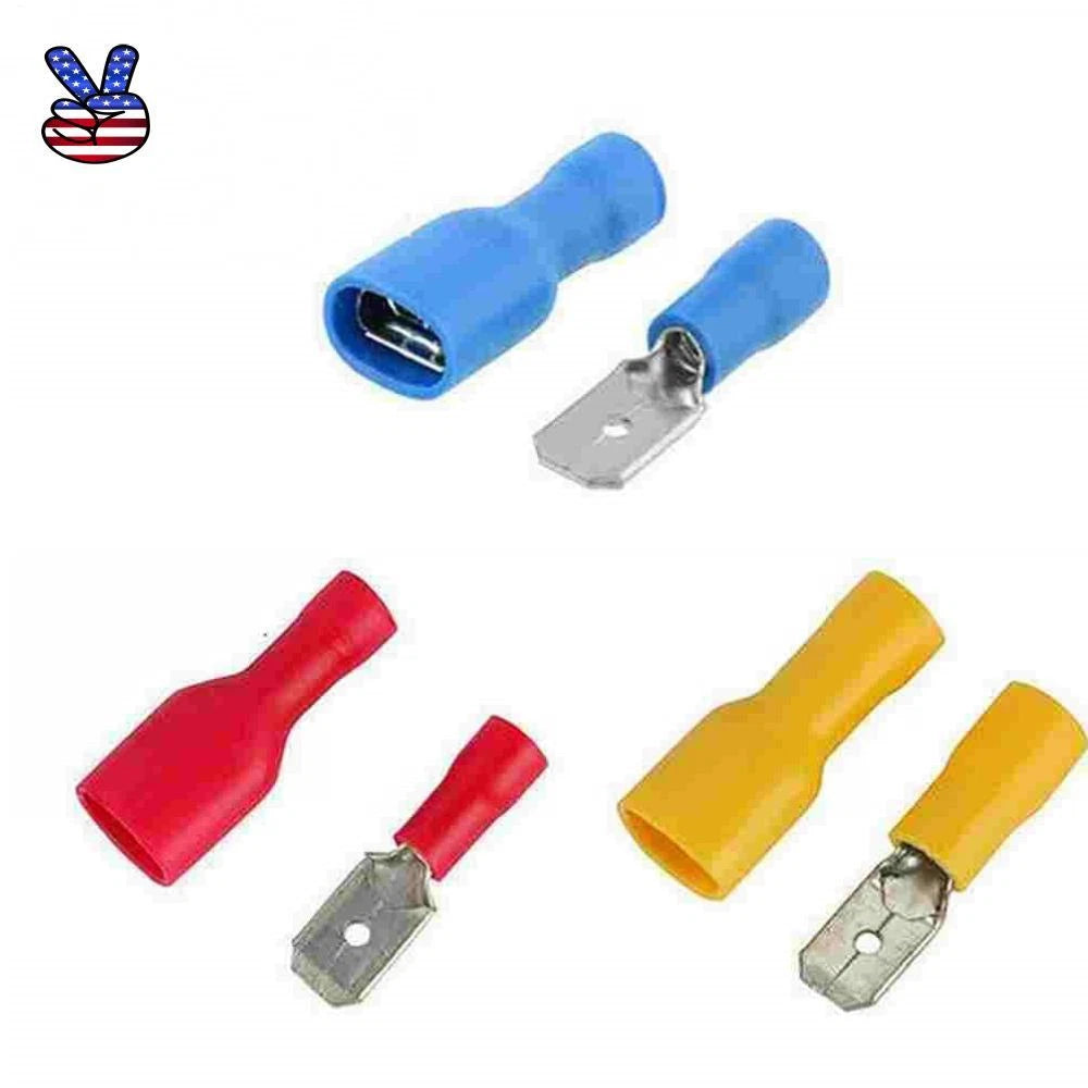 Us Electrical Wire Connectors Insulated Spade Male Female Crimp