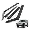 Acrylic Window Visor Rain Guard Vent for Jeep Wrangler 2007-2017 4PC Set