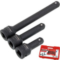 Neilsen 3pc Socket Impact Extension Bar Set