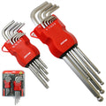 Dekton 17pc Allen Key And Star Security Bit Set Torx Hex Wrench Key Metric BitsO