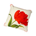 Red Tulip Spring Decorative Throw Pillow Sofa Couch Decorations, 16"