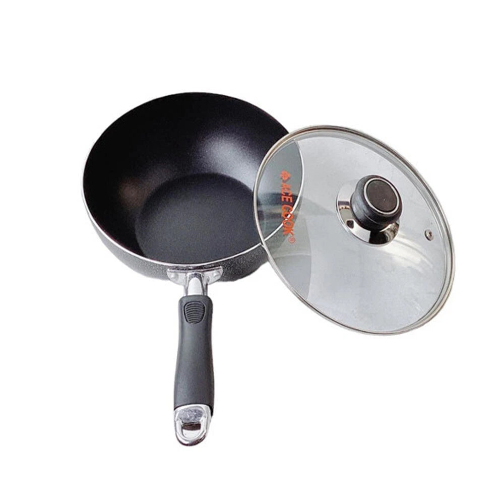 Nonstick Coating Deep Frying Pan Saute Pan With Lid,8" Fry Pan,