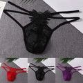 Men's For Ultra Thin G-string Thong Underwear Transparent Lace Pouch