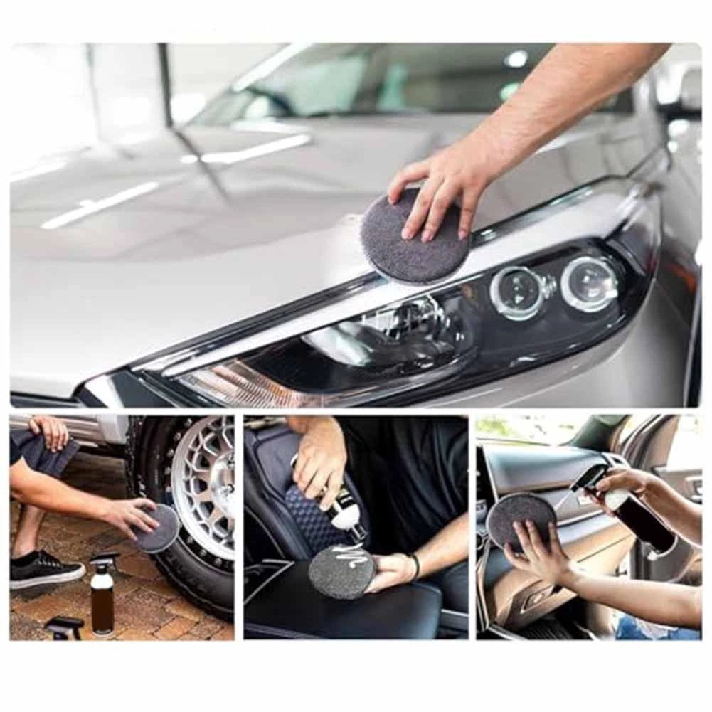 Complete Car Washing Kit Featuring Microfiber Towels And Brushes