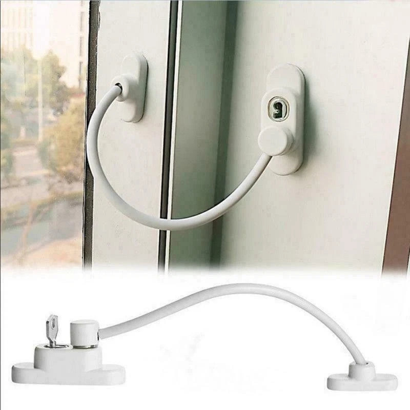 Restrictor Kids Safety Stainless Key A Lockable Window Security Cable