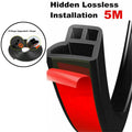 5m Soundproof Car Door Edge Trim Moulding Seal Strip Rubber