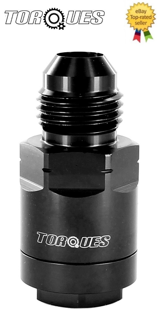 AN-8 Black Anodised High Flow Billet Fuel Filter 30 Micron by Unbranded