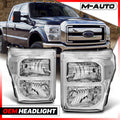 Chrome Headlight Pair for Ford F250/F350