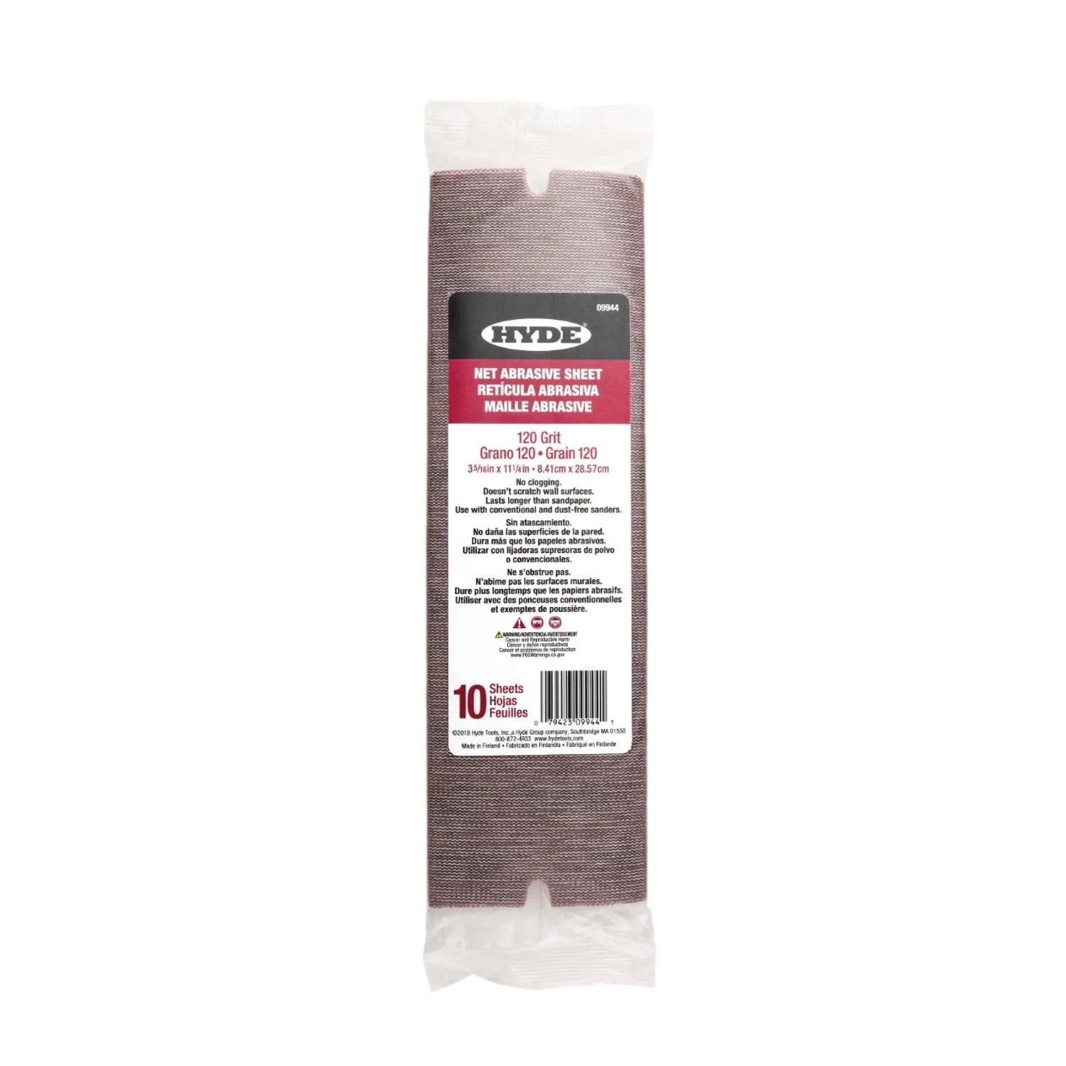 Hyde 09944 Net Abrasive Sanding Sheets 120 Grit (10 pack)