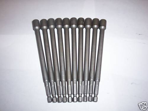 10 6" MAGNETIC NUT DRIVERS QUICK CHANGE HEX SHANK 5/16"Opens in a new window or 