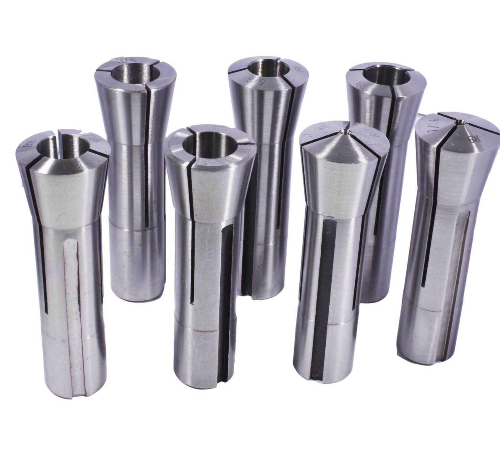 7pc 7/16 R8 Collet 1/16 To 3/4" Tir0.0004" /10μM CNC Mill Machine
