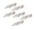 6PC-Pack Crescent 9" Straight Long Nose Jaw Locking Pliers Vice Grip