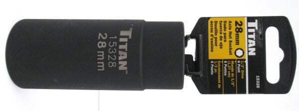 Titan 28mm 1/2" Drive Axle Nut Socket by Titan