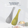 Titanium Rice Spoon Heat Resistant Lightweight 7cm X 19.5cm X 2.5cm