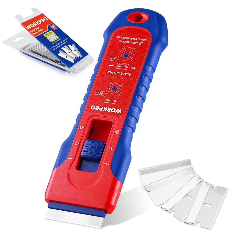 Workpro Retractable Razor Blade Scraper W/ Steel | Built Supply Co