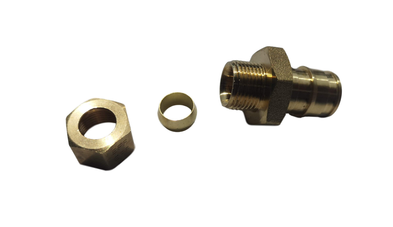 1/2" PEX A x 3/8" OD Straight Adapter - 25 Pcs