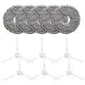 5 Mop Cloths And 6 Side Brushes For Effective Cleaning Of For Conga