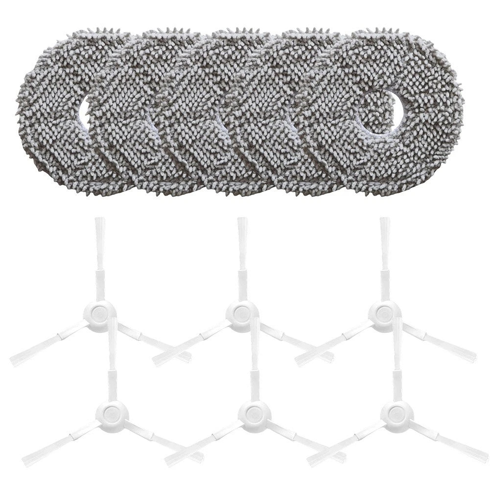 5 Mop Cloths And 6 Side Brushes For Effective Cleaning Of For Conga