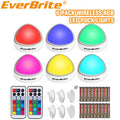 EverBrite 6Pack Tap Light LED Puck Light Wireless Push Light Remote