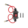 New Ip67 Pa66 Dc 12-24V Inline Cord Switch Copper Ring Power Wire