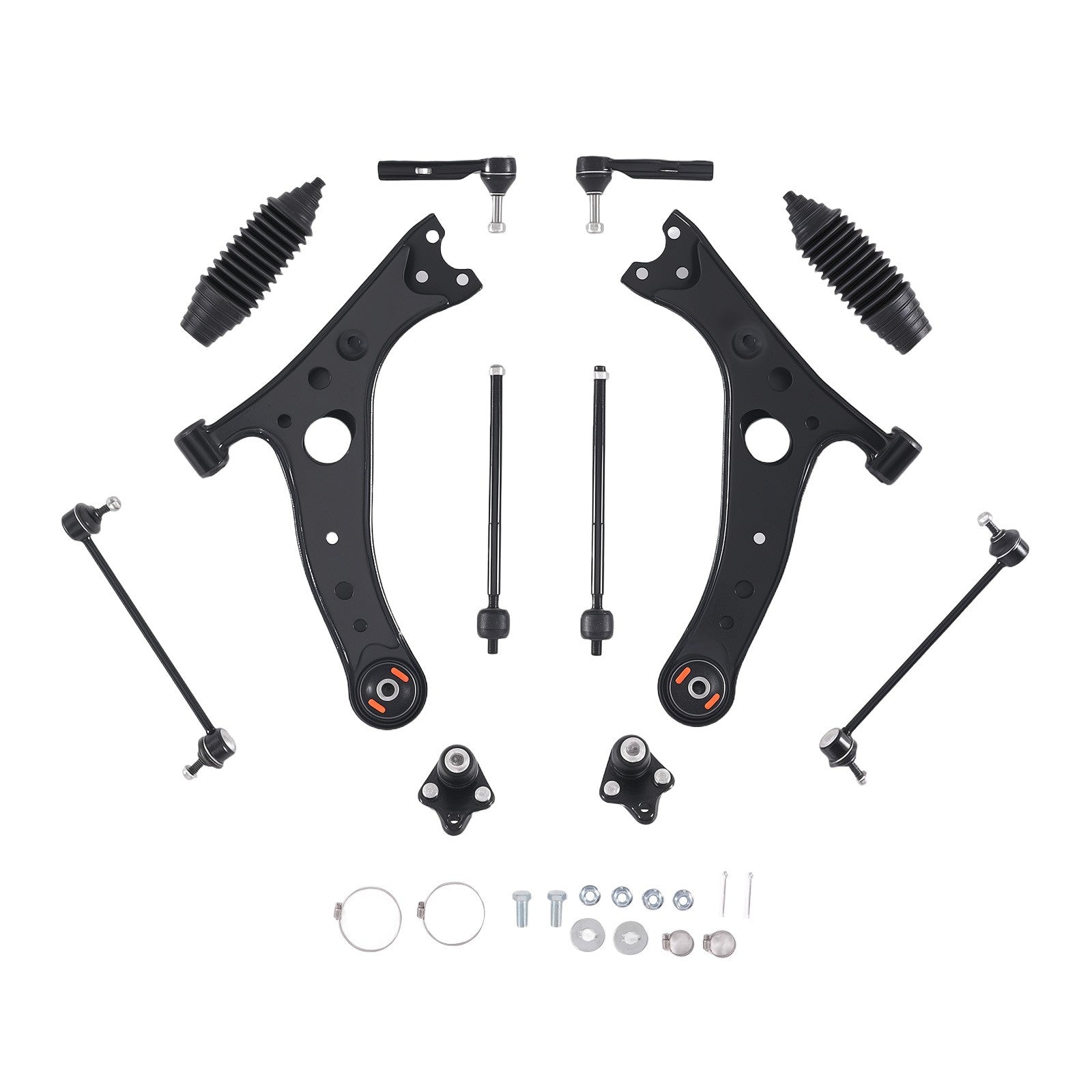 Front Lower Control Arms TieRod SwayBar for Toyota RAV4 2001 2002 2003