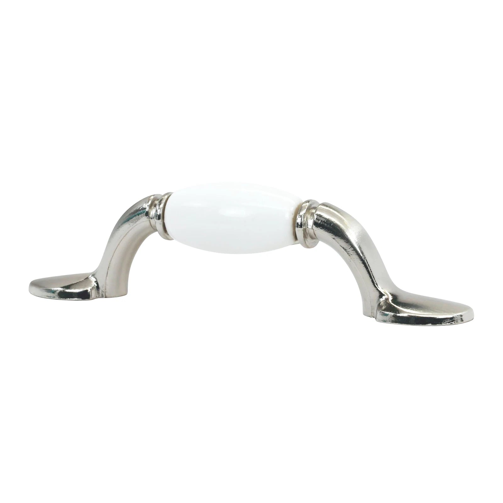 Traditional Flared Sumo 3 In Brushed Nickel Cabinet Pull / Handle