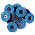 10pcs 2-Inch Zirconia Quick Change Flap Discs 80 Grit