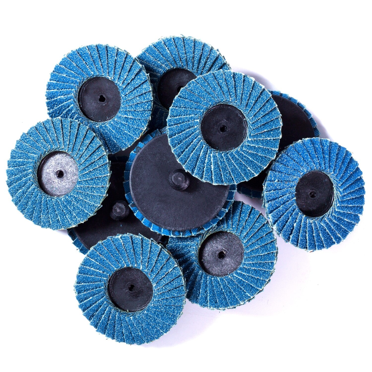 10pcs 2-Inch Zirconia Quick Change Flap Discs 80 Grit