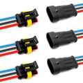 14AWG 3 Pin Plug Waterproof Connector, Male and Female Way Auto