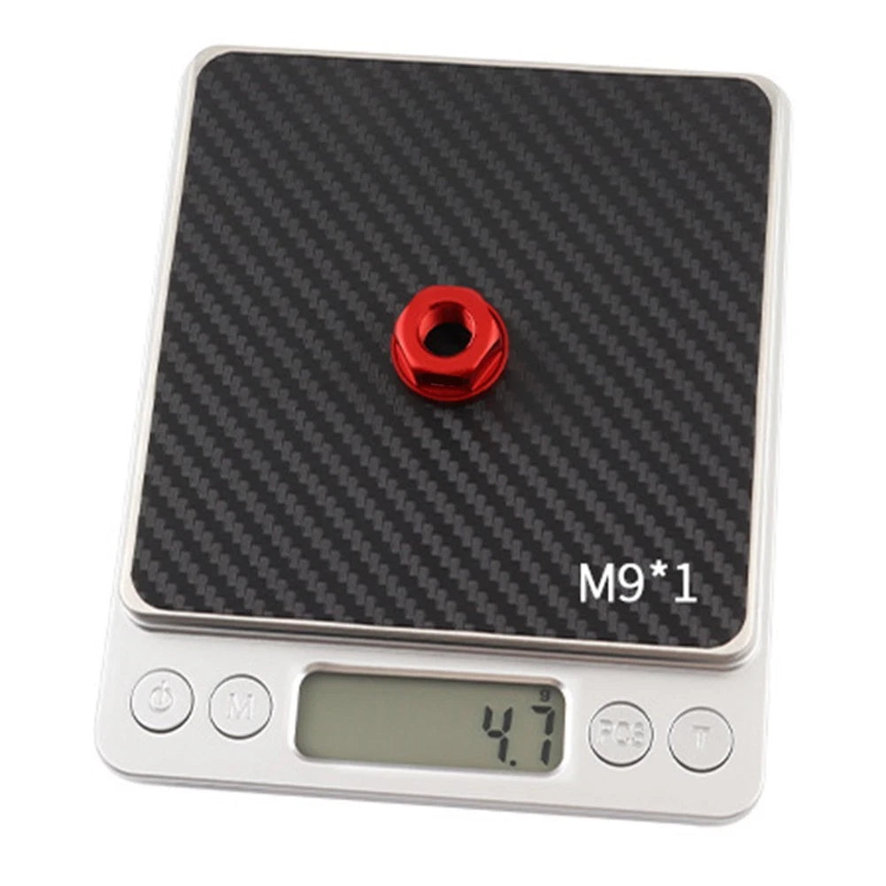 Aluminum Alloy Bike Hub Nuts M9 1.0 For Folding And Fixed Gear Bike