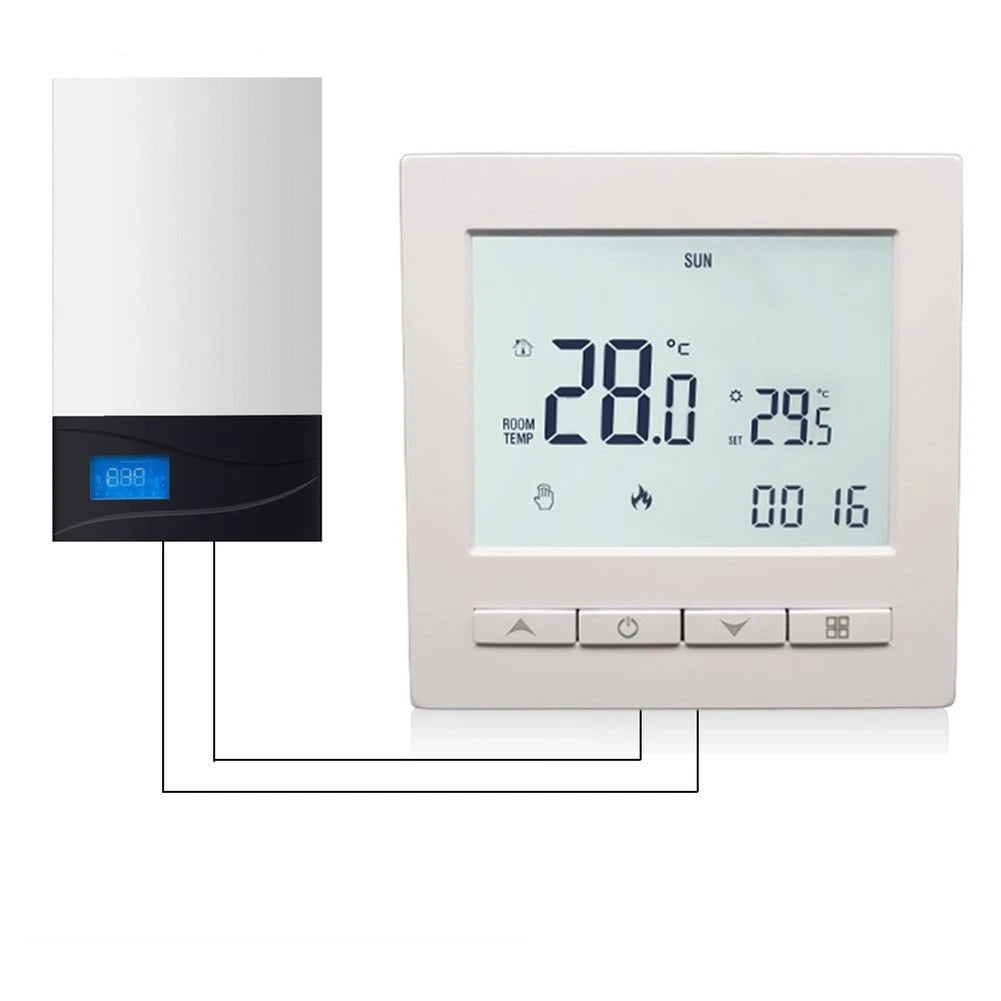Touch Screen Digital Thermostat For Room And Floor Heating